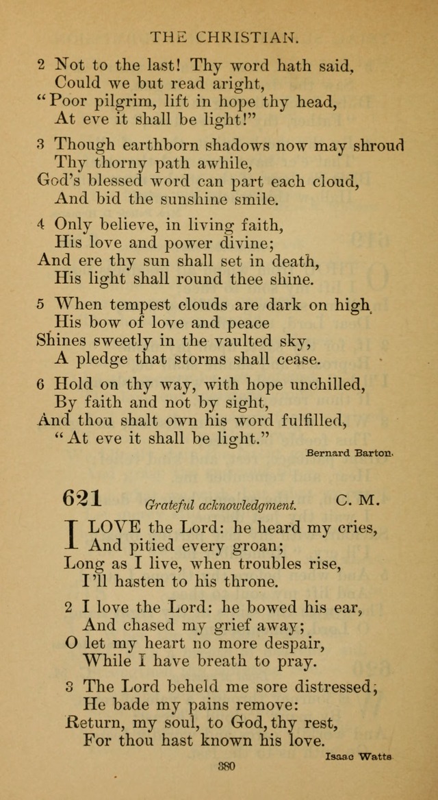 Hymnal of the Methodist Episcopal Church page 380