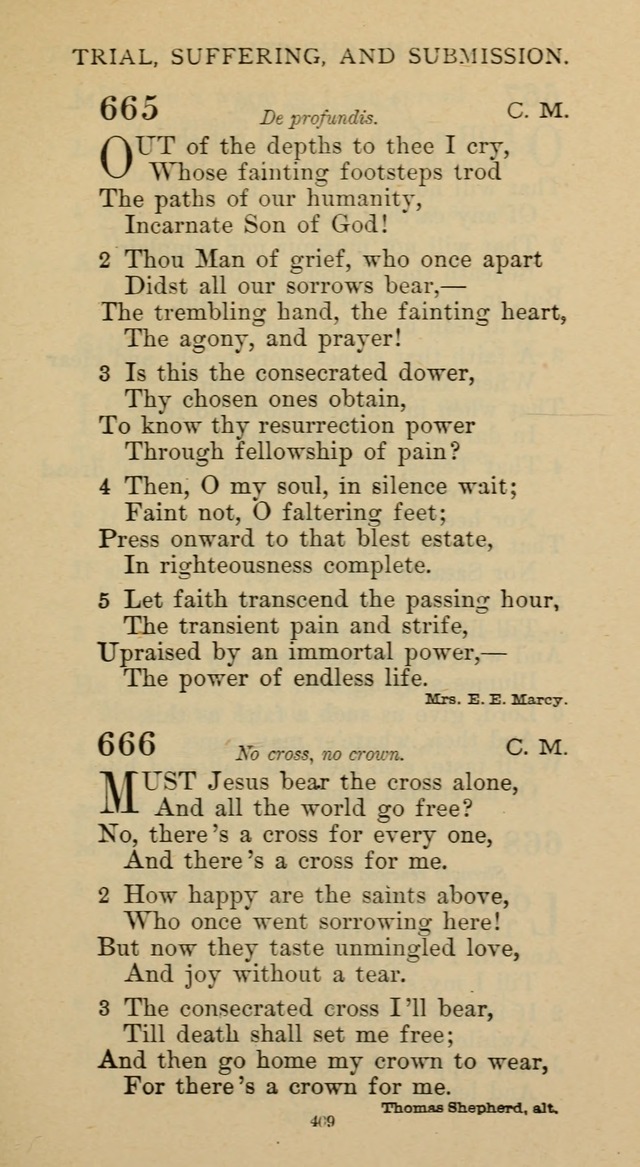 Hymnal of the Methodist Episcopal Church page 409