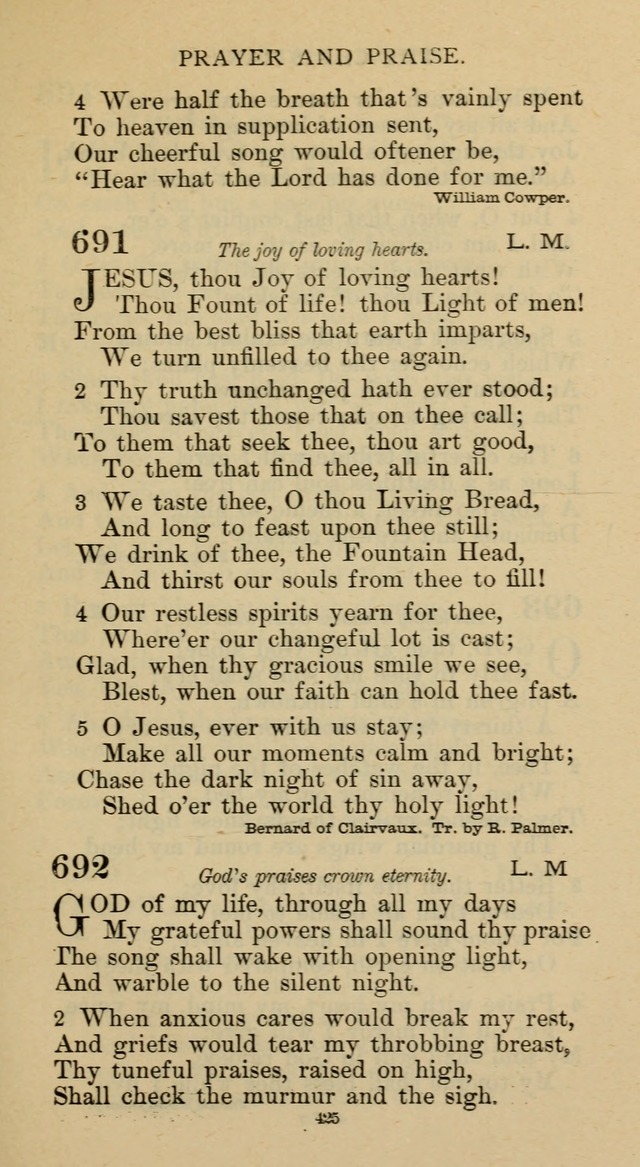Hymnal of the Methodist Episcopal Church page 425