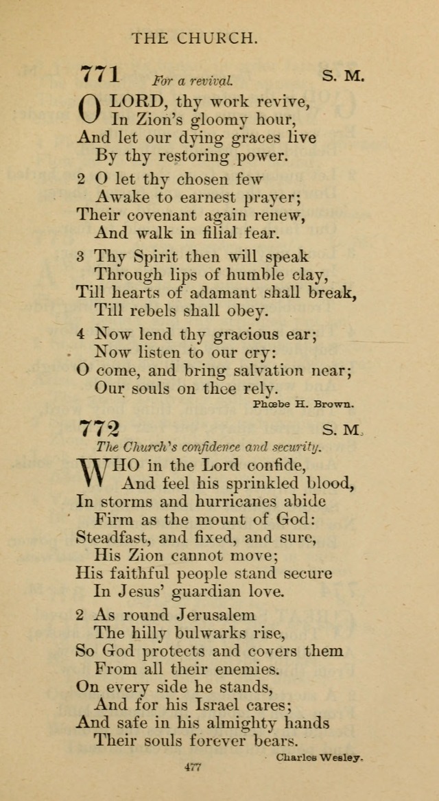 Hymnal of the Methodist Episcopal Church page 477