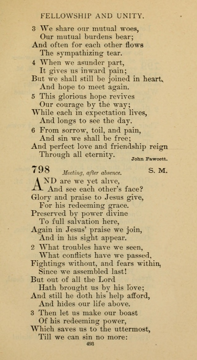 Hymnal of the Methodist Episcopal Church page 493