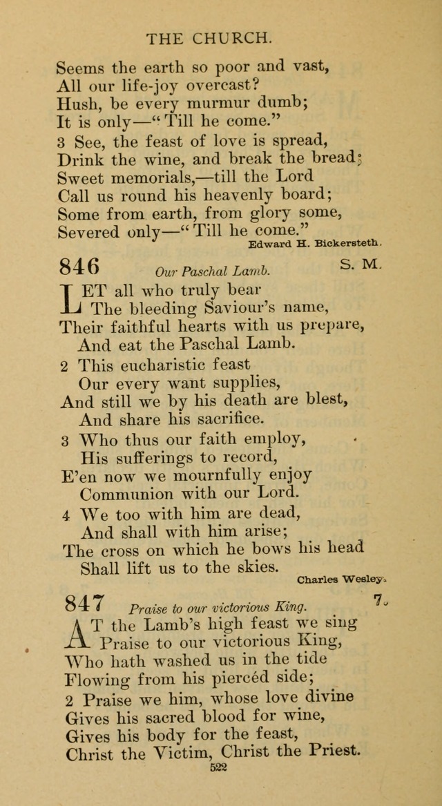 Hymnal of the Methodist Episcopal Church page 522