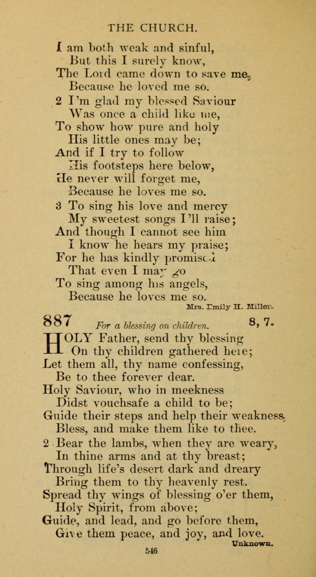 Hymnal of the Methodist Episcopal Church page 546