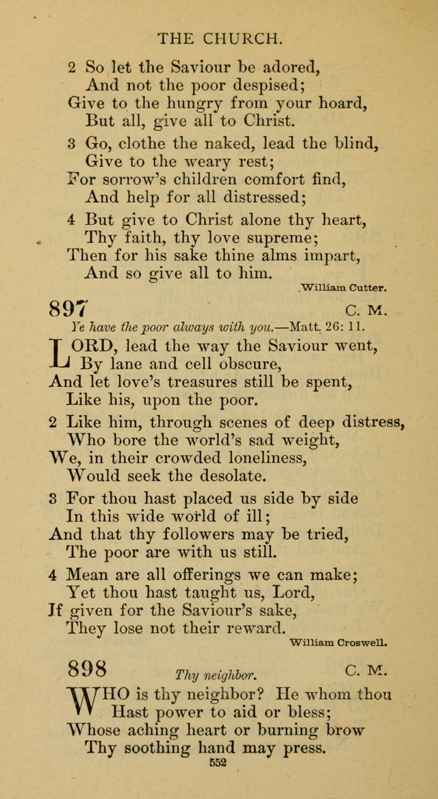Hymnal of the Methodist Episcopal Church page 552