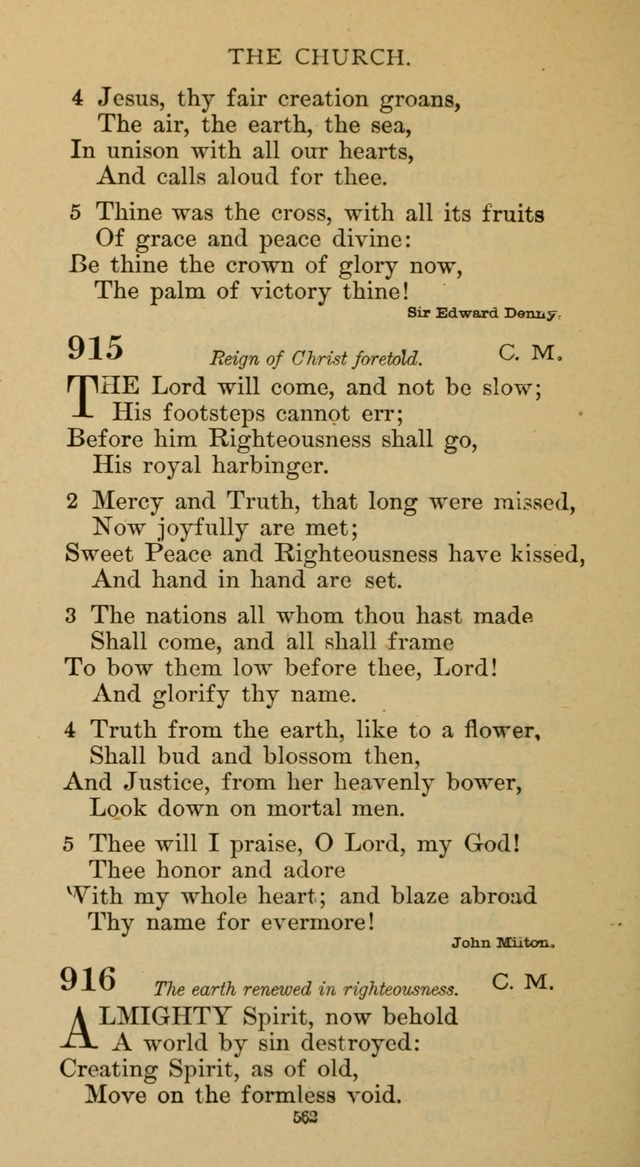 Hymnal of the Methodist Episcopal Church page 562