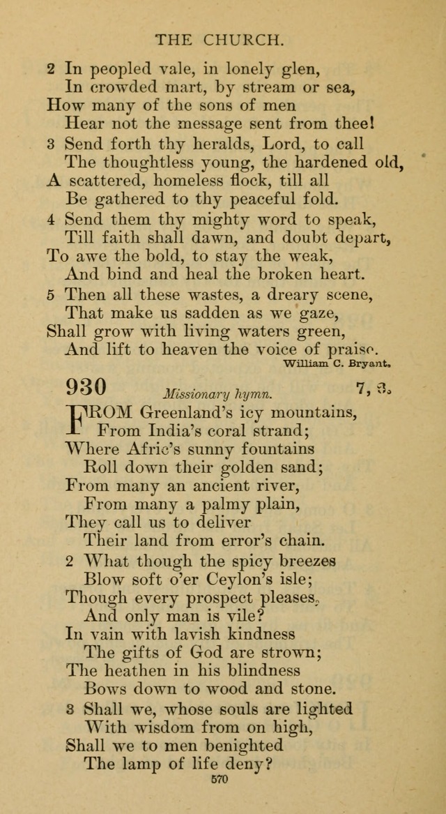 Hymnal of the Methodist Episcopal Church page 570