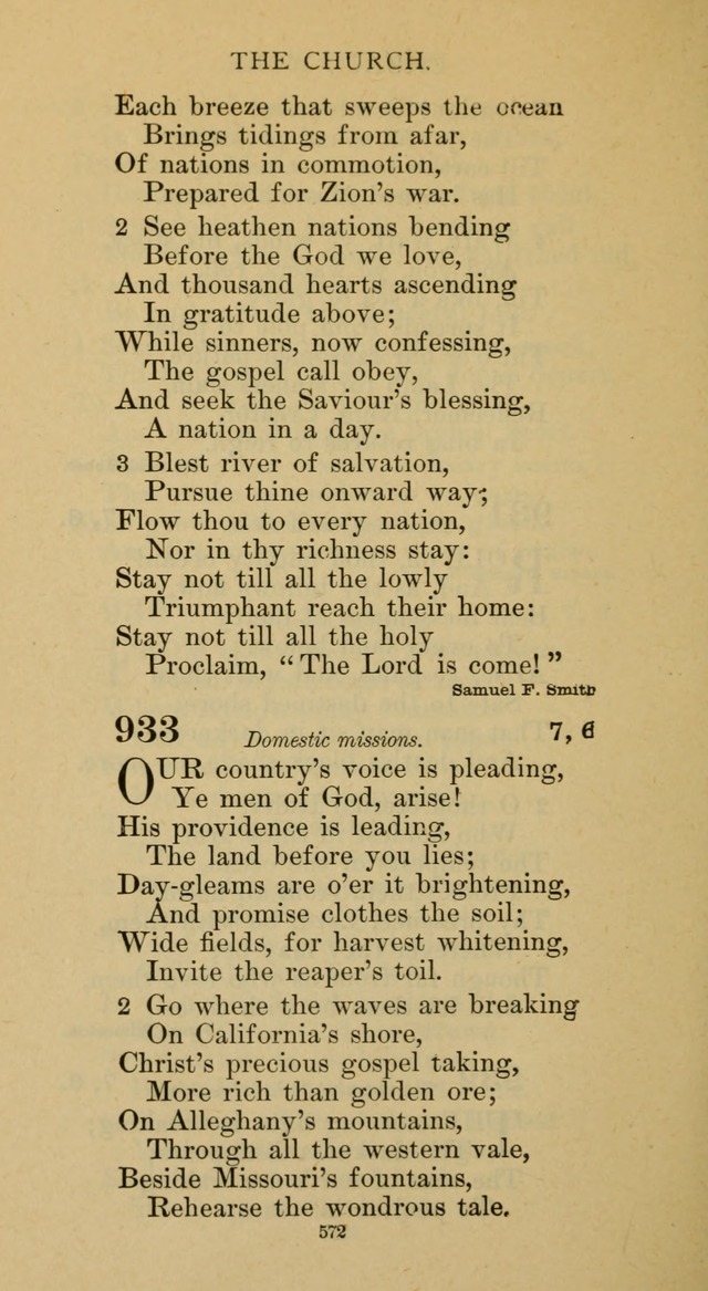 Hymnal of the Methodist Episcopal Church page 572