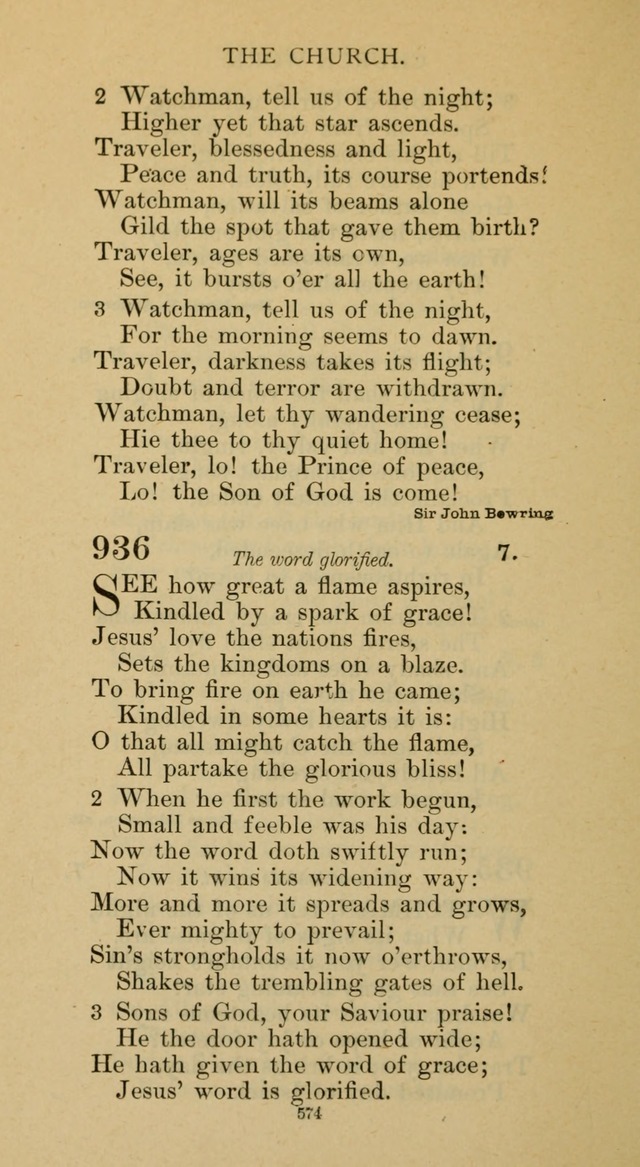 Hymnal of the Methodist Episcopal Church page 574