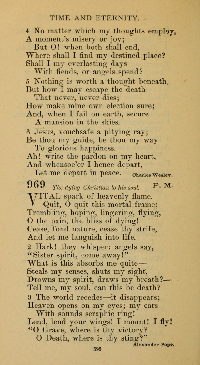Hymnal of the Methodist Episcopal Church page 596