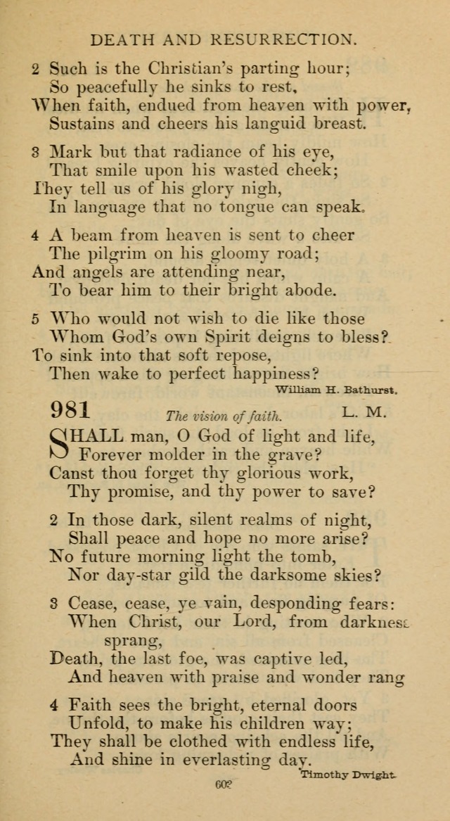 Hymnal of the Methodist Episcopal Church page 603