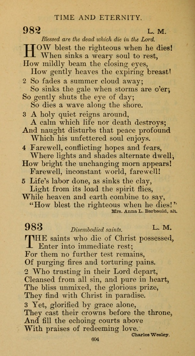Hymnal of the Methodist Episcopal Church page 604