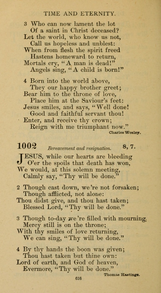 Hymnal of the Methodist Episcopal Church page 616