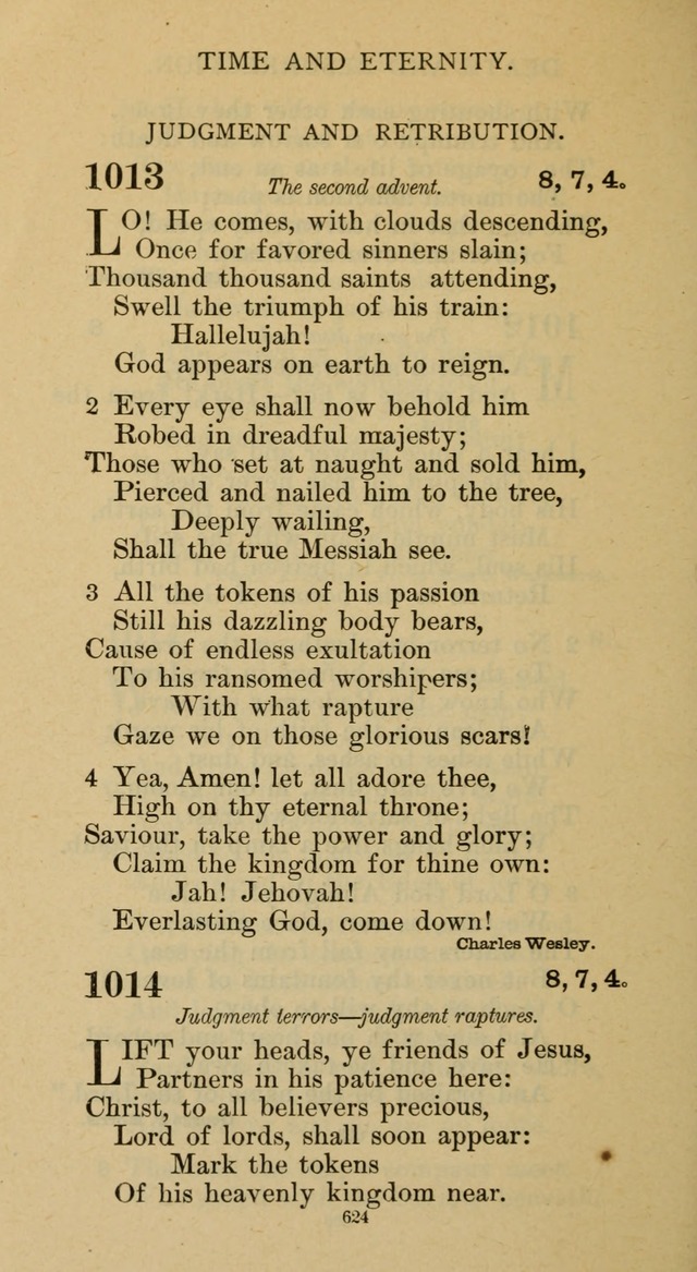 Hymnal of the Methodist Episcopal Church page 624