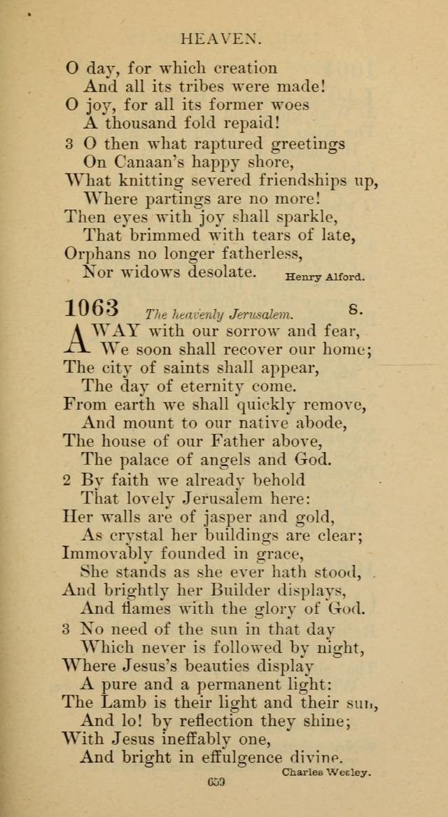 Hymnal of the Methodist Episcopal Church page 659