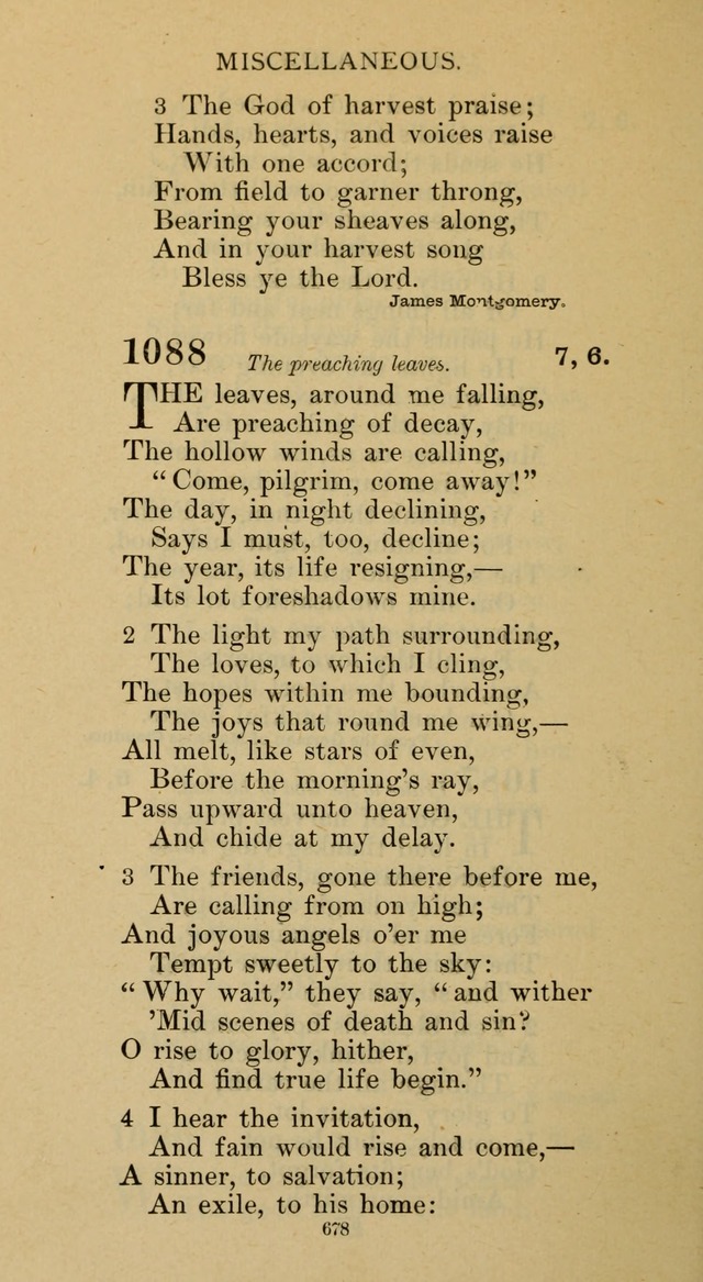 Hymnal of the Methodist Episcopal Church page 678