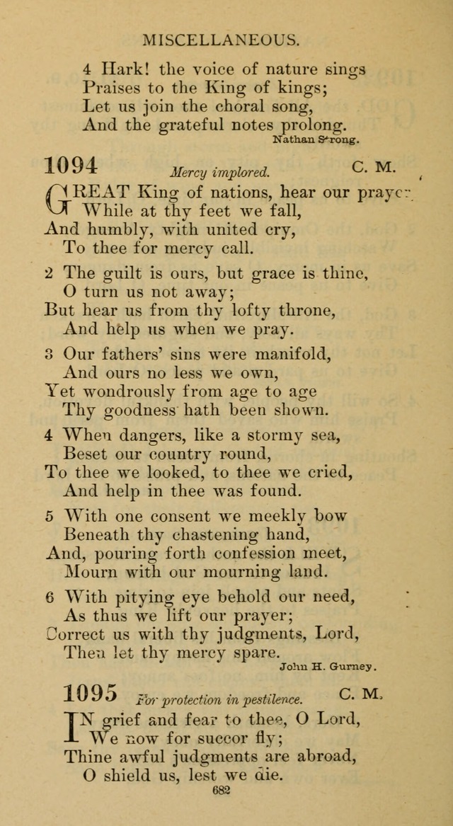 Hymnal of the Methodist Episcopal Church page 682
