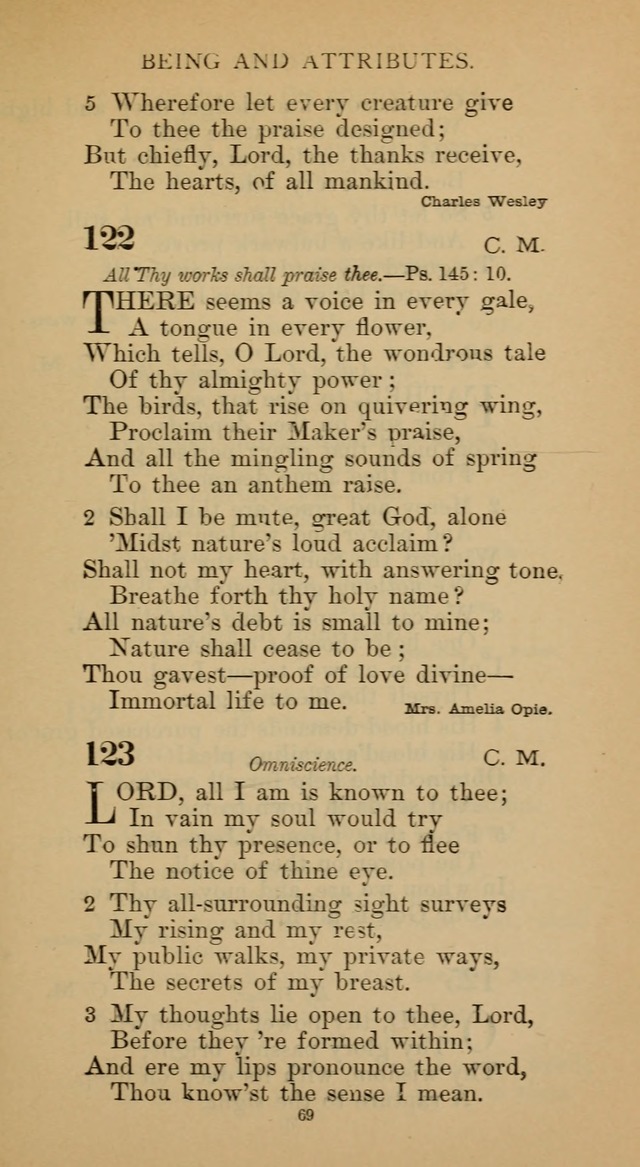 Hymnal of the Methodist Episcopal Church page 69