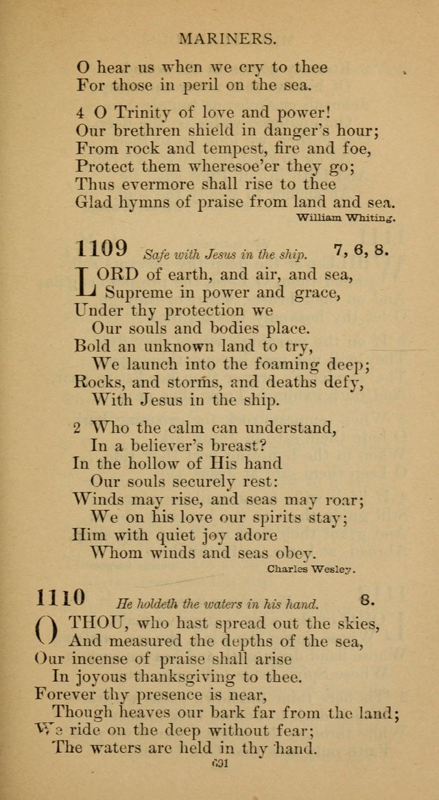 Hymnal of the Methodist Episcopal Church page 691