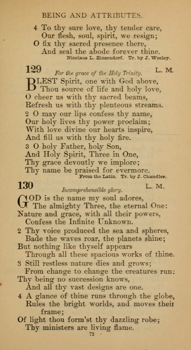 Hymnal of the Methodist Episcopal Church page 73