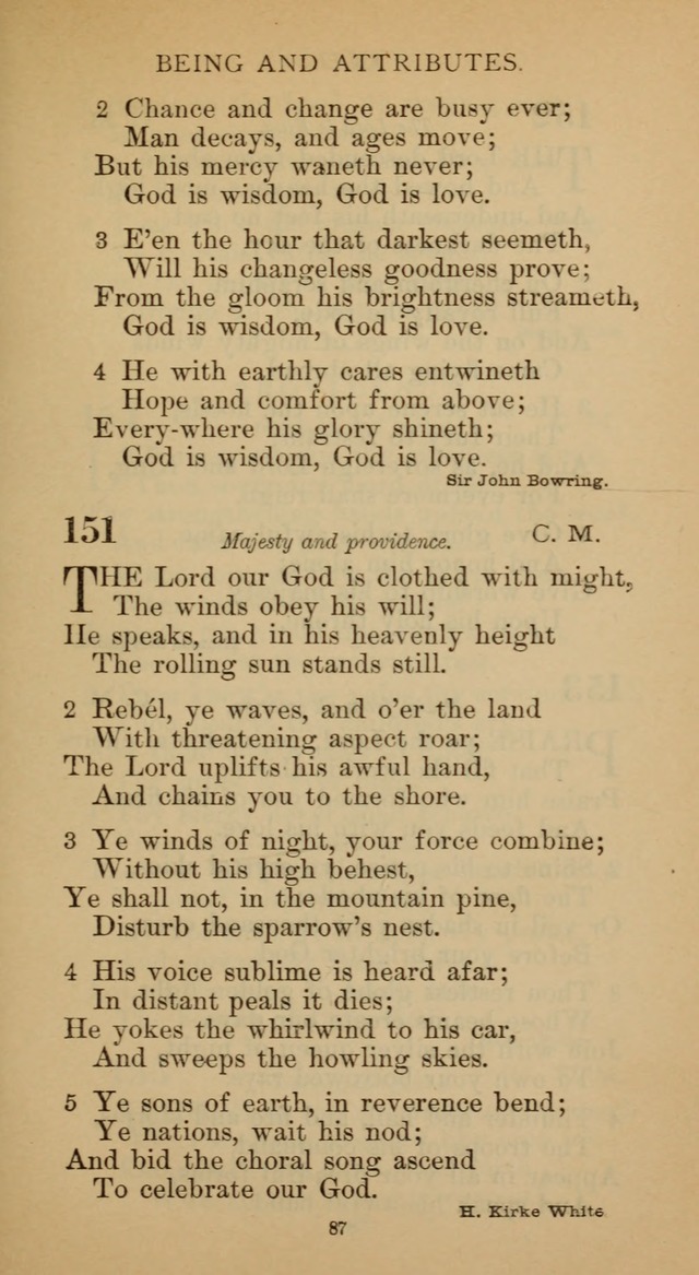 Hymnal of the Methodist Episcopal Church page 87