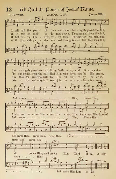 Hymns of the Faith: Standard Hymns and Selected Gospel Songs with Responsive Scripture Readings for use in all departments of the Church and Bible School and in all kinds of Religious Services page 12