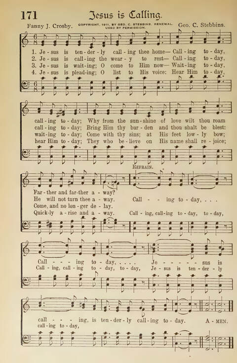 Hymns of the Faith: Standard Hymns and Selected Gospel Songs with Responsive Scripture Readings for use in all departments of the Church and Bible School and in all kinds of Religious Services page 144