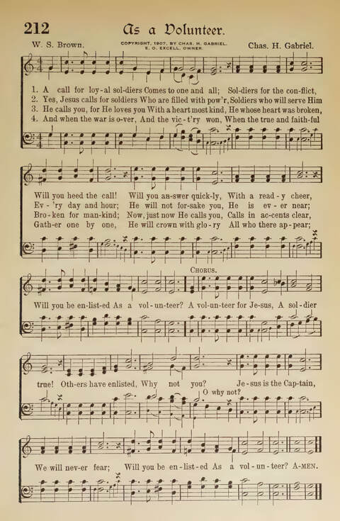 Hymns of the Faith: Standard Hymns and Selected Gospel Songs with Responsive Scripture Readings for use in all departments of the Church and Bible School and in all kinds of Religious Services page 185