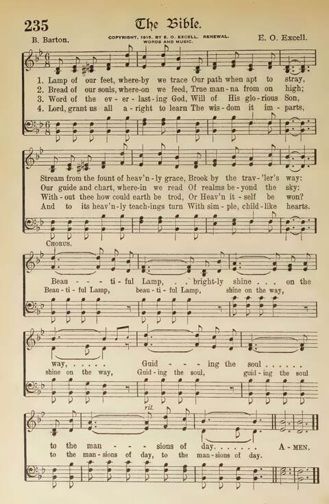 Hymns of the Faith: Standard Hymns and Selected Gospel Songs with Responsive Scripture Readings for use in all departments of the Church and Bible School and in all kinds of Religious Services page 208