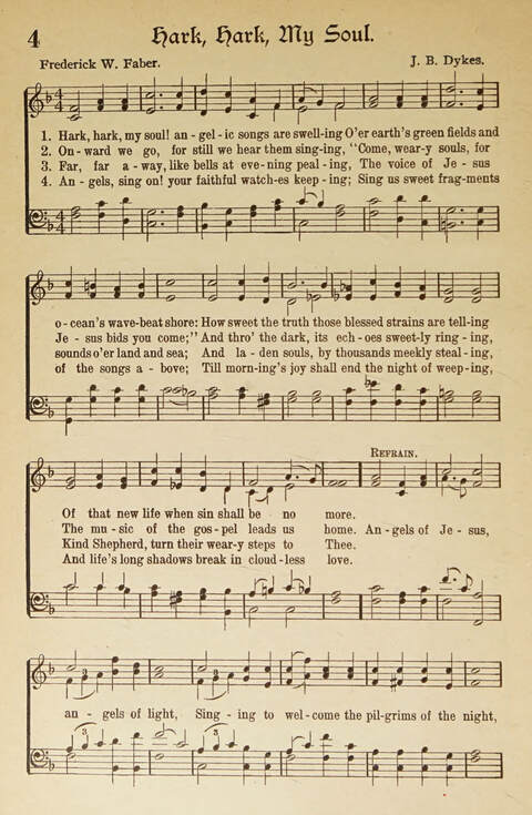 Hymns of the Faith: Standard Hymns and Selected Gospel Songs with Responsive Scripture Readings for use in all departments of the Church and Bible School and in all kinds of Religious Services page 4