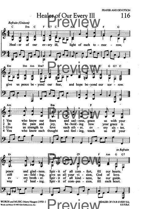 Hymns of Promise: a large print songbook page 143