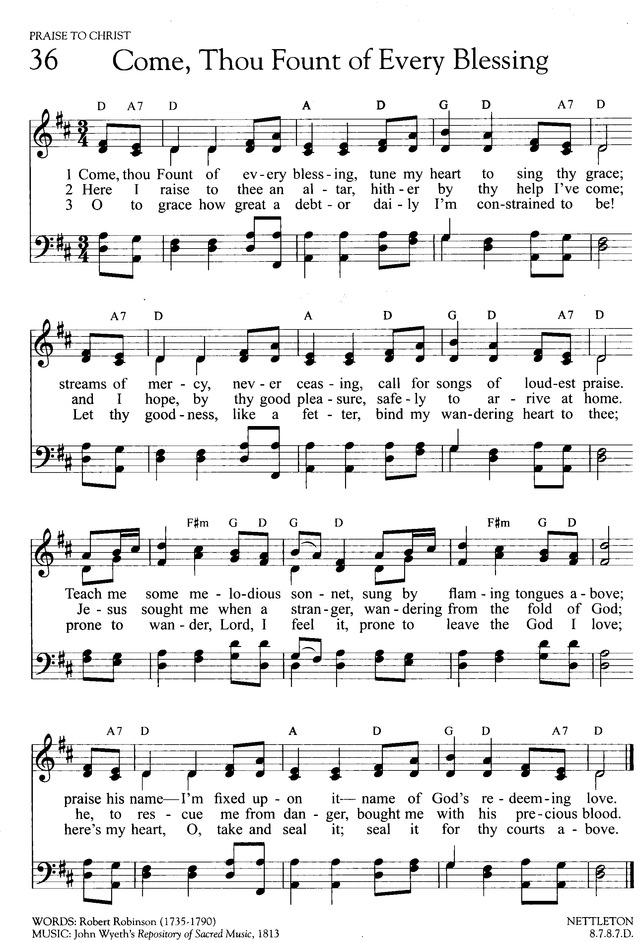 Hymns of Promise: a large print songbook page 40