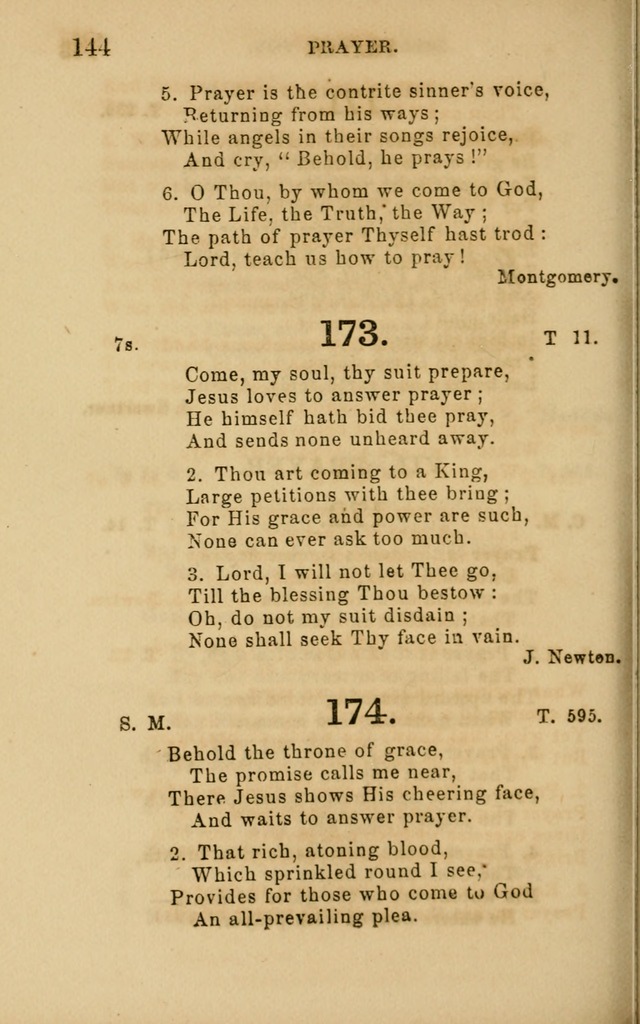 Hymns and Offices of Worship: for use in schools: with an appendix of tunes page 144