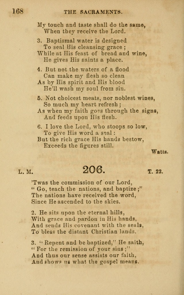 Hymns and Offices of Worship: for use in schools: with an appendix of tunes page 168