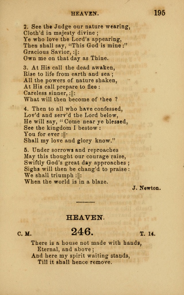 Hymns and Offices of Worship: for use in schools: with an appendix of tunes page 195