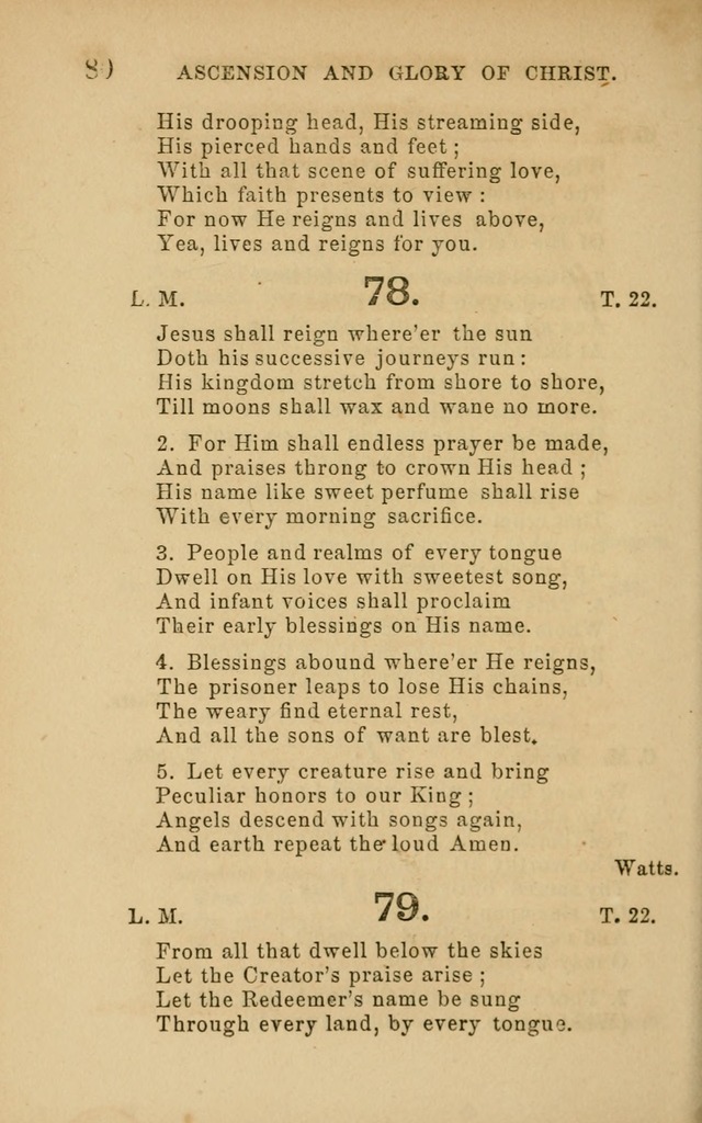 Hymns and Offices of Worship: for use in schools: with an appendix of tunes page 80