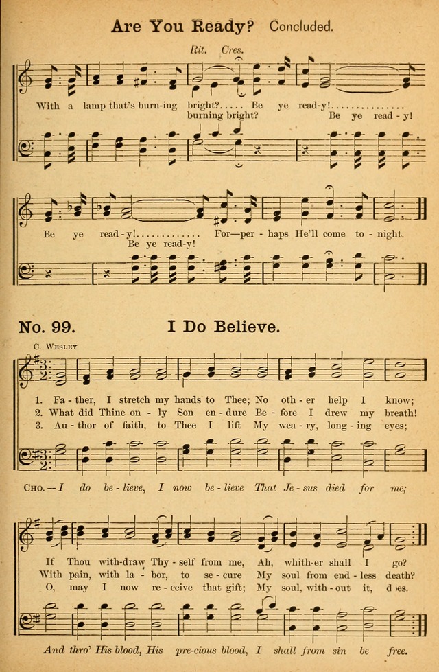 Honey Out of the Rock: a compilation of sacred songs and hymns for use in gospel meetings and other religious services page 106