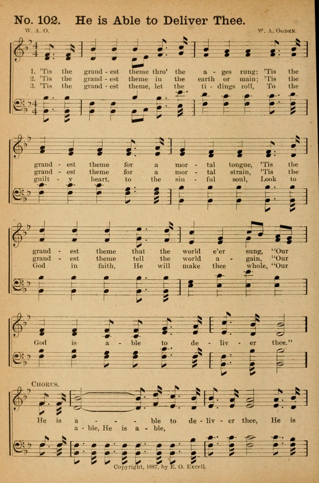 Honey Out of the Rock: a compilation of sacred songs and hymns for use in gospel meetings and other religious services page 109