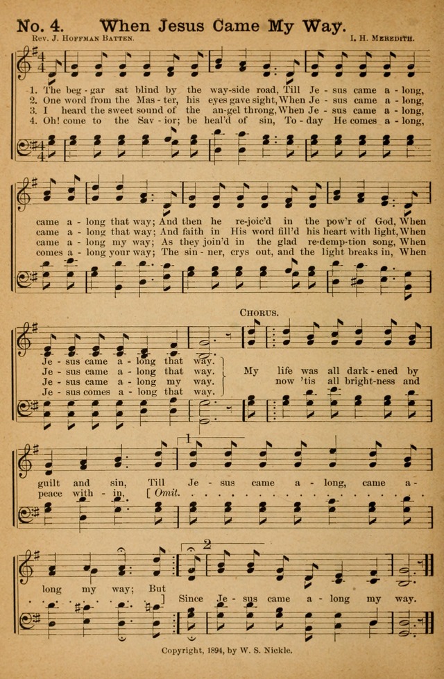 Honey Out of the Rock: a compilation of sacred songs and hymns for use in gospel meetings and other religious services page 11