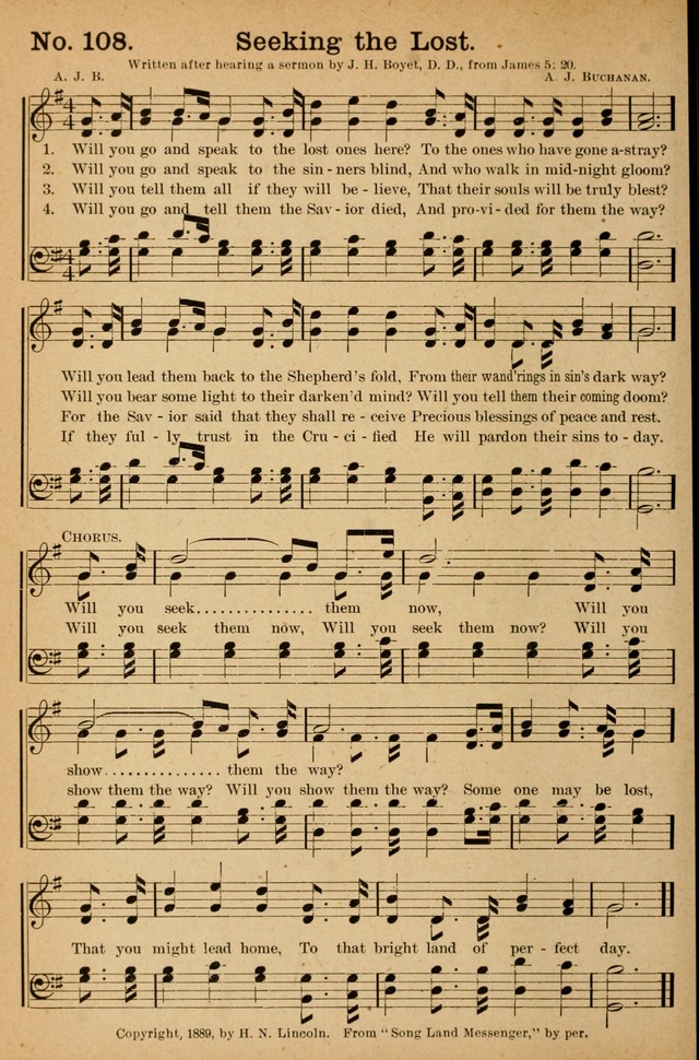 Honey Out of the Rock: a compilation of sacred songs and hymns for use in gospel meetings and other religious services page 117