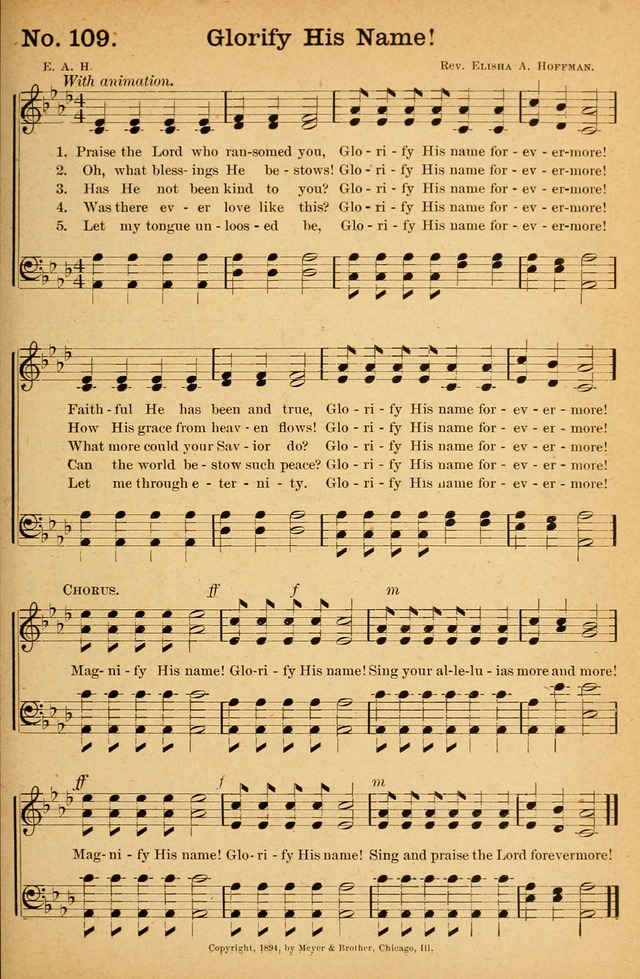 Glorify His Name Hymnary Org I live to worship you, lord my king of glory, brought me to life gave me wings to fly, you are holy heaven and earth declare your praise both now and evermore, i glorify your name. glorify his name hymnary org