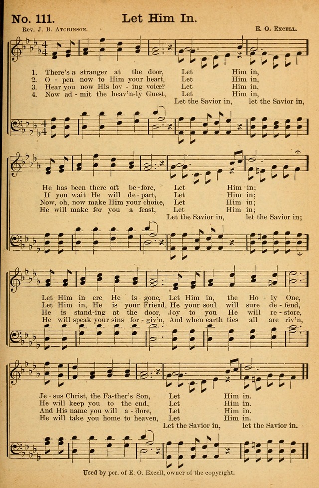 Honey Out of the Rock: a compilation of sacred songs and hymns for use in gospel meetings and other religious services page 120