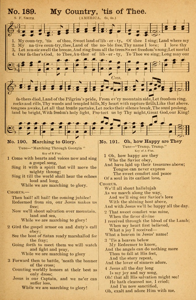 Honey Out of the Rock: a compilation of sacred songs and hymns for use in gospel meetings and other religious services page 190