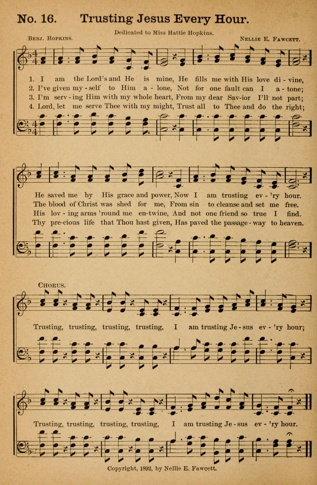 Honey Out of the Rock: a compilation of sacred songs and hymns for use in gospel meetings and other religious services page 23