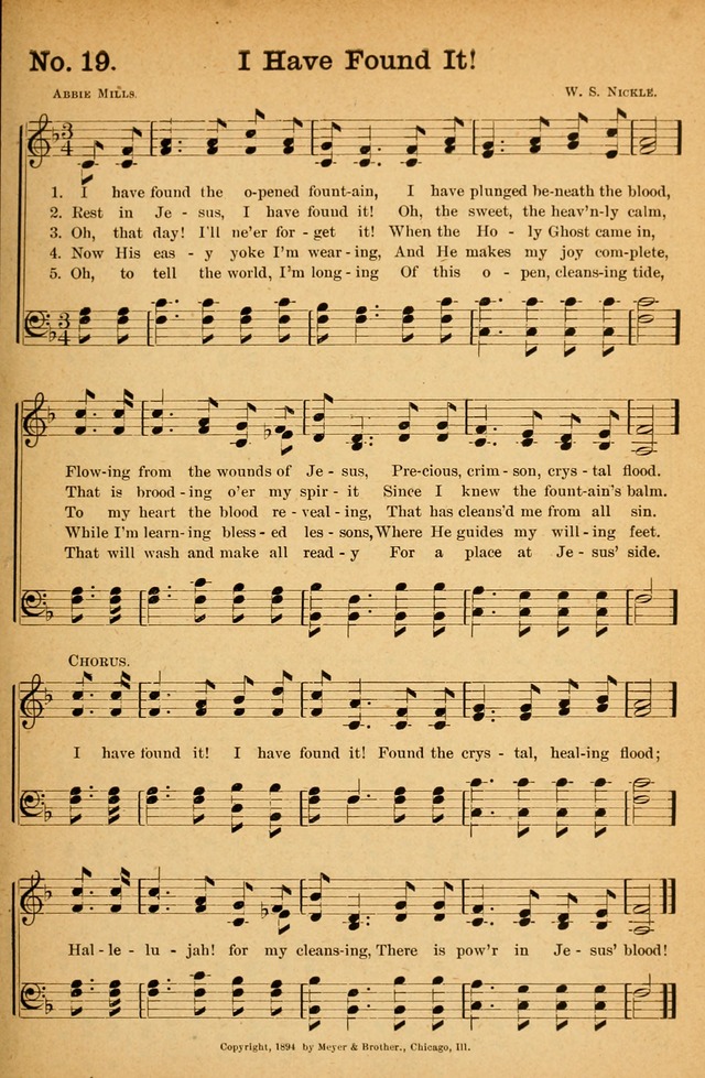 Honey Out of the Rock: a compilation of sacred songs and hymns for use in gospel meetings and other religious services page 26