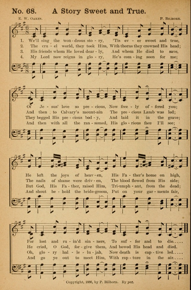 Honey Out of the Rock: a compilation of sacred songs and hymns for use in gospel meetings and other religious services page 75
