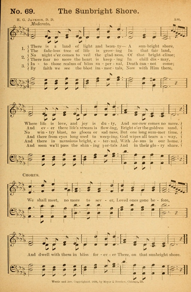 Honey Out of the Rock: a compilation of sacred songs and hymns for use in gospel meetings and other religious services page 76