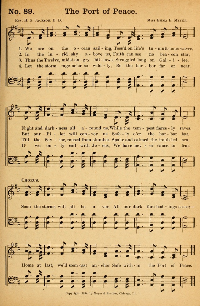 Honey Out of the Rock: a compilation of sacred songs and hymns for use in gospel meetings and other religious services page 96