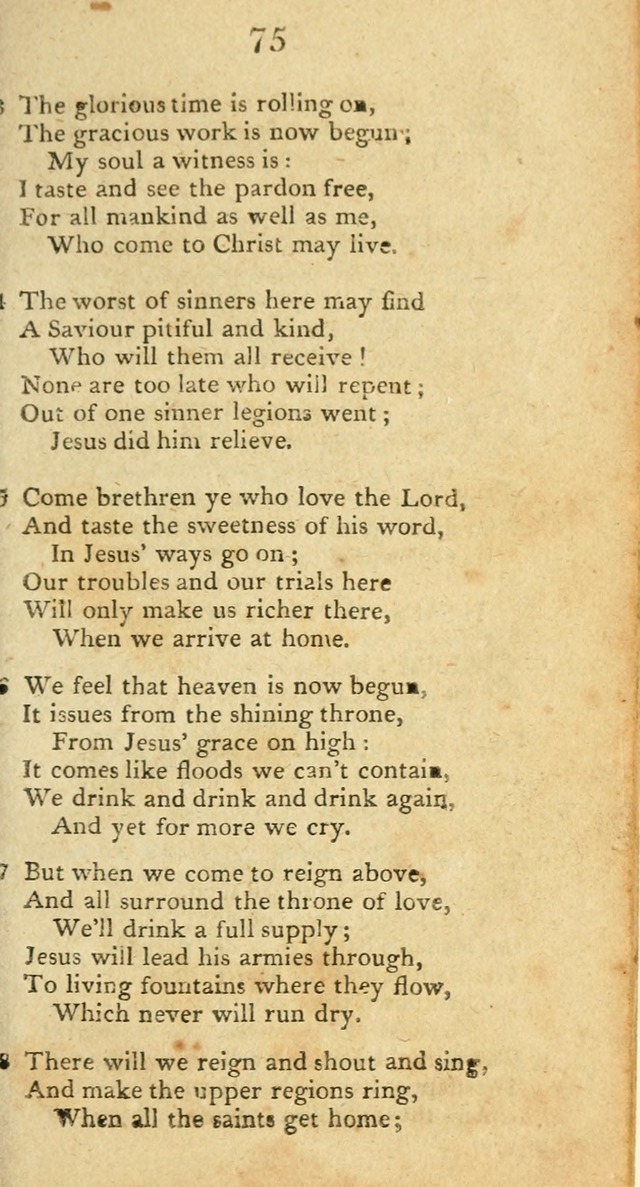 Hymns, Original and  Selected, for the Use of Christians. (5th ed. corr.) page 75