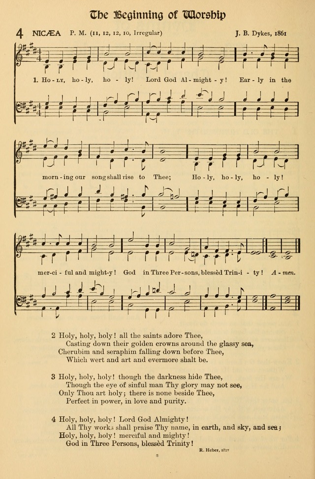 Hymns of Worship and Service (Chapel Ed., 4th ed.) page 2