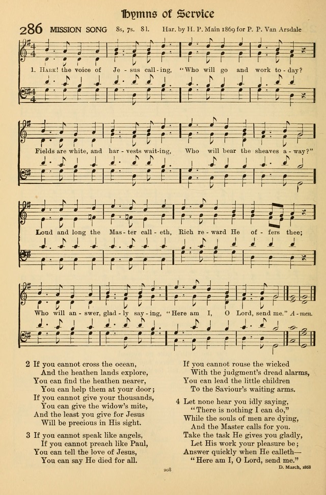 Hymns of Worship and Service (Chapel Ed., 4th ed.) page 212